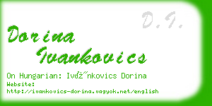 dorina ivankovics business card